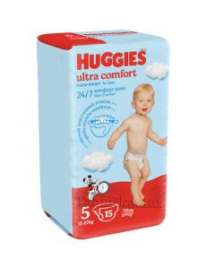Huggies Ultra comfort diaper for boys N5 (12-22kg)