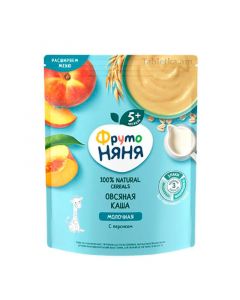 Frutonyanya milk oatmeal porridge with peach +5 200g