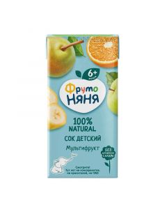 Frutonyanya children's multifruit juice 6+ 200ml